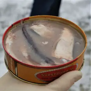 an open can of baltic fermented herring