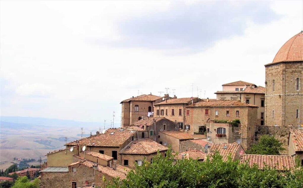 Volterra overlooking the valley