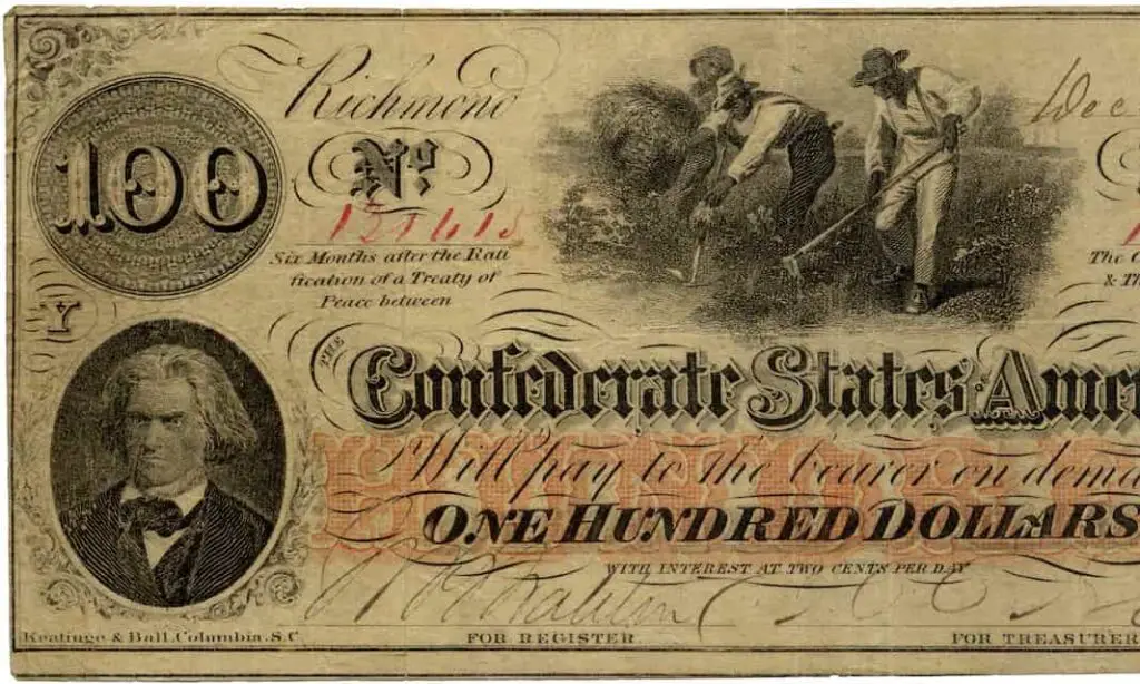 a close-up of a currency